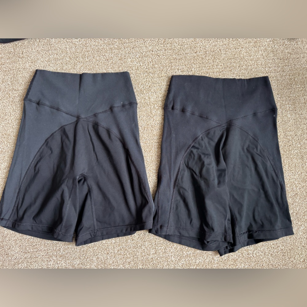 Aerie high rise 7 inch biker shorts set of 2